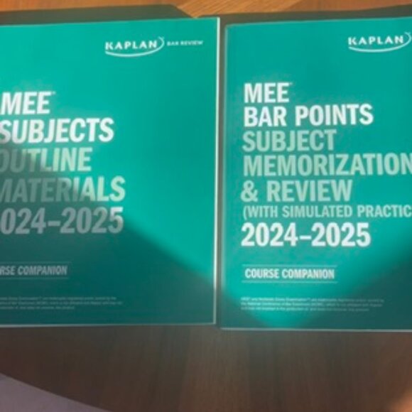 Kaplan 2024-2025 MEE Subjects Outline Materials + MEE Bar Points Memorization - Picture 2 of 4